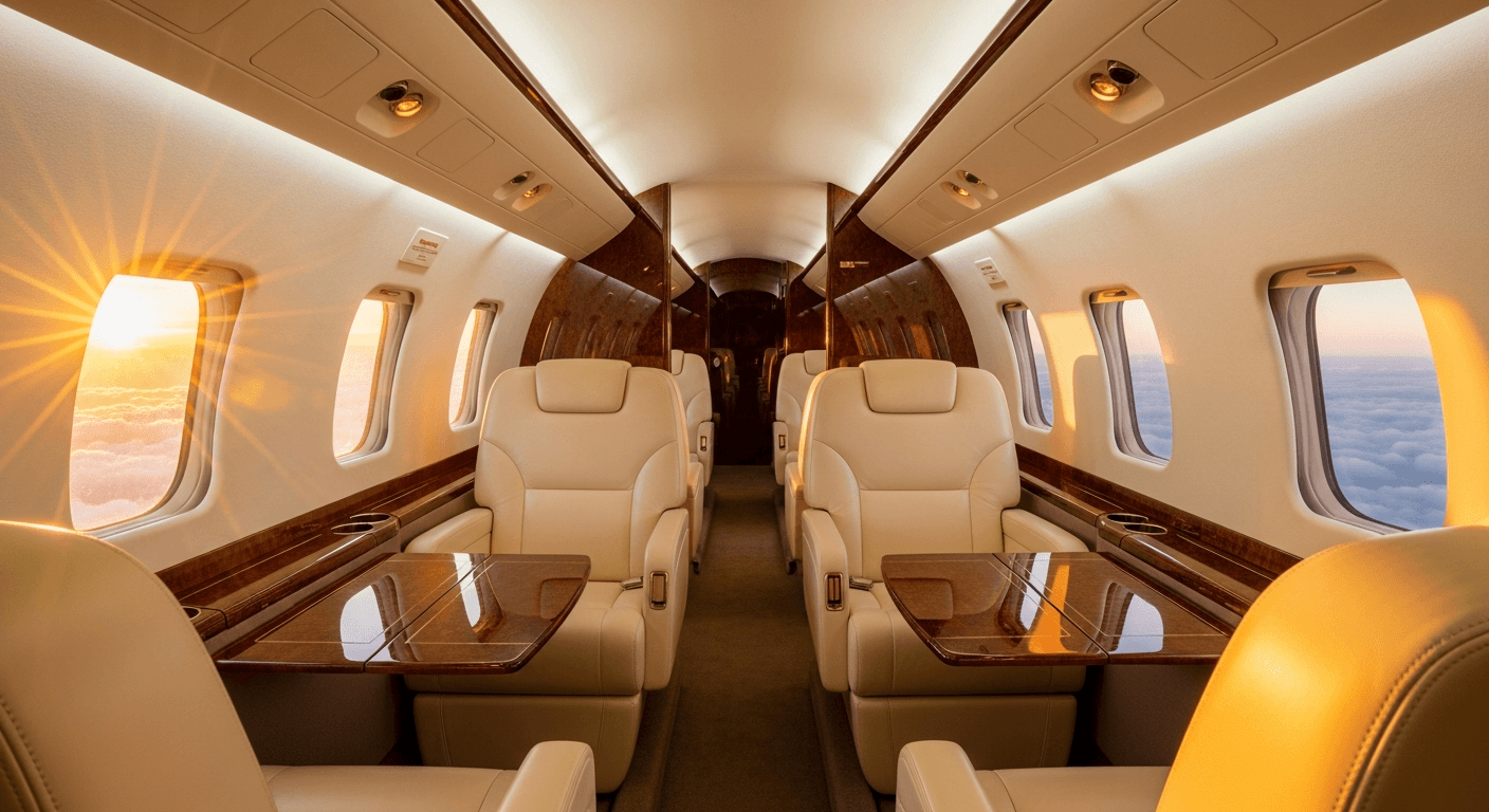 Private Jet Interior