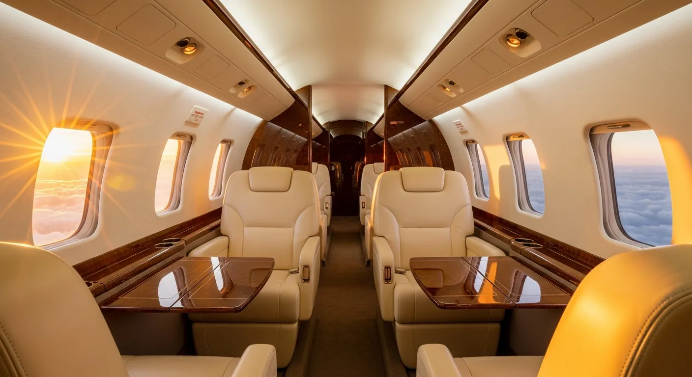 Private Jet Interior